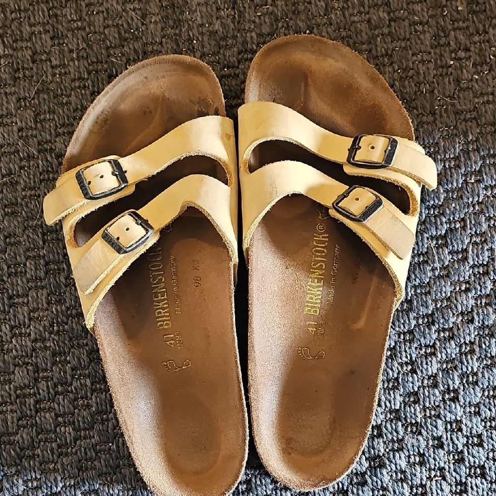 Birkenstock Tan/Yellow Sandals